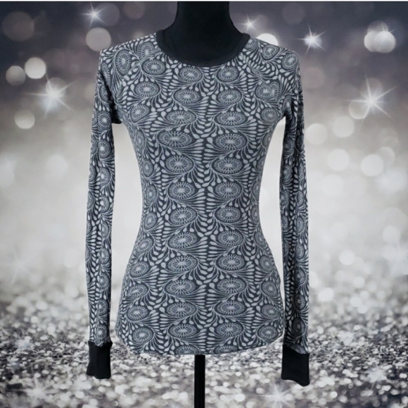 Free People Sheer Swirl Pattern Thermal - Picture 1 of 3